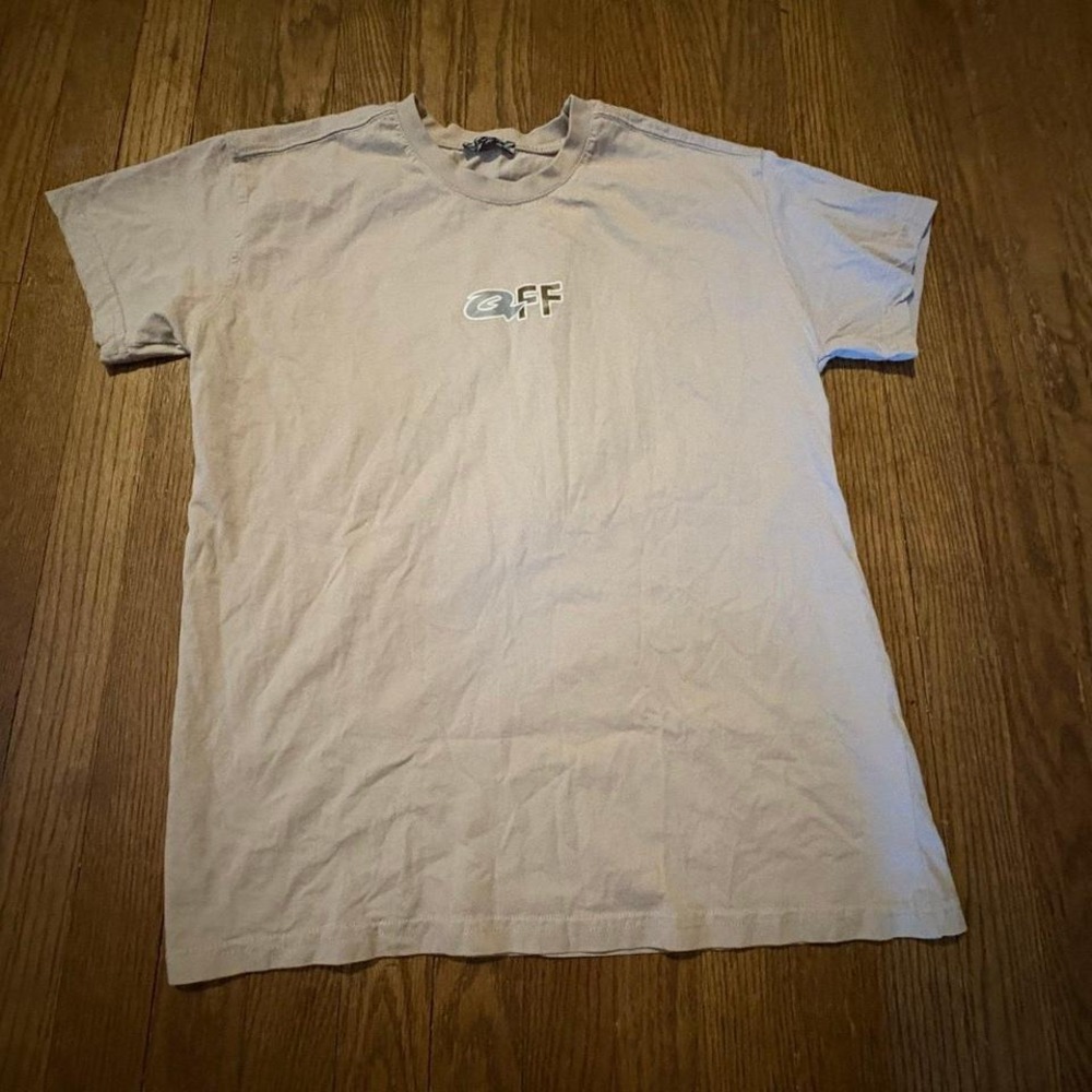 OFF-WHITE KAWS Companion Arrows T-Shirt Tan Beige Men's Streetwear Tee Size M